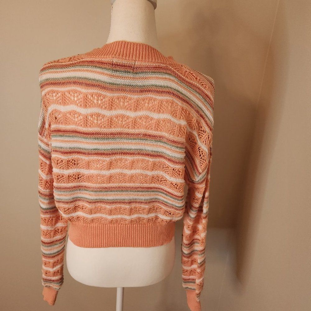 Major Label Group Cropped Striped Cardigan - Picture 8 of 8